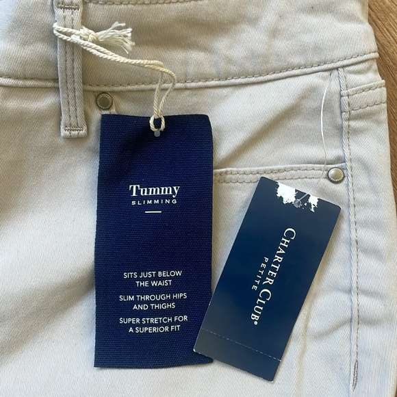 Charter club NWT khaki woman’s pants size 10p - Picture 5 of 6